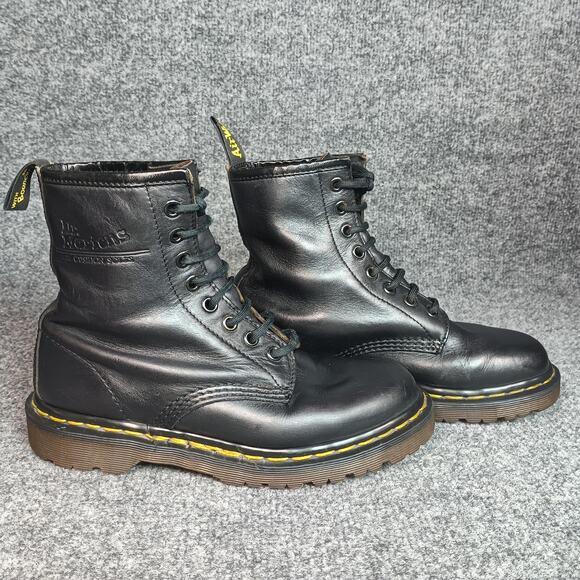 Vintage Dr Martens 1460 Boots Men Size 4 Made England Air Cushion Sole 90s - Picture 1 of 12